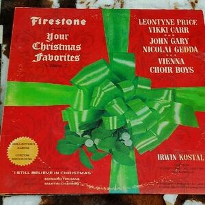 Firestone Your Christmas Favorites Vinyl Record - Red and Green